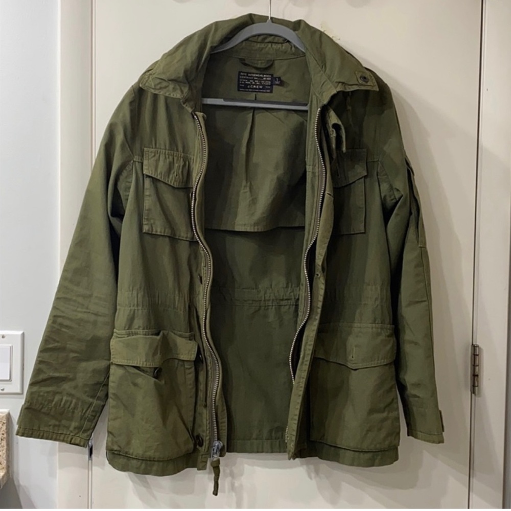 J crew olive Jean light jacket
